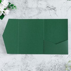 FEIYI 20 PCS Emerald Green Tri-fold Laser 5.12 x 7.1 inches,
