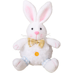 Easter Bunny Plush Yellow Pink 19 12 7cm Polyester Stuffed Toy Decoration Pair