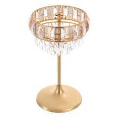 Gold Acrylic & Iron Flower Stand 30 × 45 cm Floor/Tabletop Wedding Centerpiece