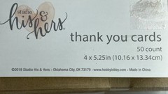 Thank You Cards Wedding Stationery 50 Count 4″ X 5.25” Natural Brown Card Stock