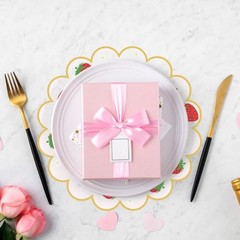 100Pcs Strawberry Paper Placemats Pink Fruit Place Mats 13.5 Pink Strawberry