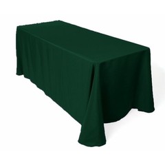 10 Rectangle 90″x156″ inch Polyester Tablecloth 8ft feet Banquet Cover 18 Colors