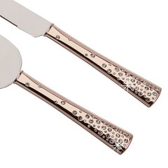 Creative Gifts Galaxy Rose Gold Knife And Server Set 025574