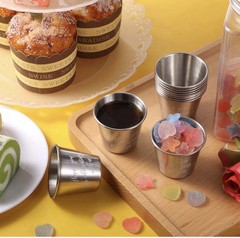 96 Set Wedding Planning Favors for Guests 1.5 oz Stainless Steel Shot Glasses