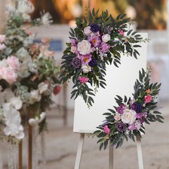 Lavender Purple Wedding Arch Artificial Flowers for Stunning Decor