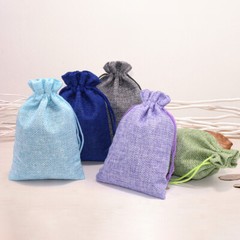 10/20/30pcs Wedding Imitation Hemp Favour Gift Bags Jewelry Drawstring Pouch