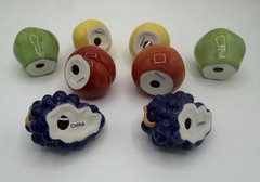 Fruit Place Card Holders (8) Sur La Table Boho Summer Garden Party New w/o Box