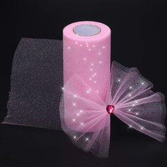 Glitter Tulle Roll Sparkling Tulle Ribbon Fabric Spool for Wedding Decoration Gi