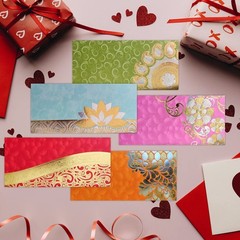 PARTH IMPEX Shagun Gift Envelope (Pack of 10) Assorted Color Designs Money Ho…