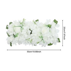 Silk Flower Wall Panel Artificial Flower Wall Backdrop Flower Decoration 6 Pcs