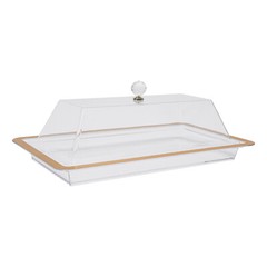Acrylic Cake Stand with Lid for Wedding, Desserts, and Cookie Display