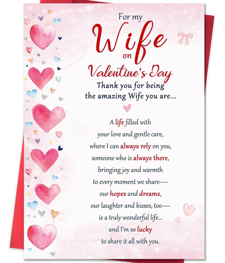 Beixian Valentines Day Cards Gifts for Wife from Husband, Unique Wife Valenti…