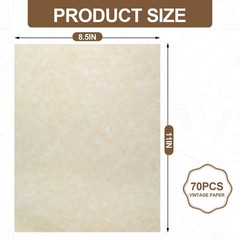 Certificate Paper set 8.5×11 In Parchment Printer Stationery 70 PCS