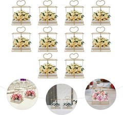 10pcs Gold Vases for Centerpieces Wedding Party Decoration Centerpiece Table New