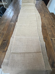 Burlap Table Runner 14″x90″ lot of 4 100% Heavy Natural Jute Made in USA