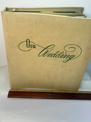 Vintage Wedding Album 17 Photos Ephemera 8”x10” Black and White 1953
