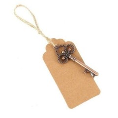 1-100 Vintage Key Bottle Opener Keychain Wedding Favors