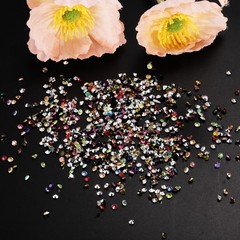 14000Pcs Acrylic Wedding Table Diamonds 3mm Crystals Gems Orange AB