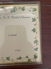 New Caspari Topiary Ivy Bridal Shower Invitations Invites Cards