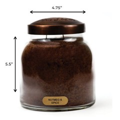 A Cheerful Giver – Nutmeg & Spice – 34oz Papa Scented Candle Jar with Lid – Keep