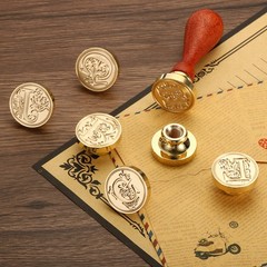 Alphabet S Wax Seals Stamp Initial Letter Sealing Wax Stamp Retro Brass Head