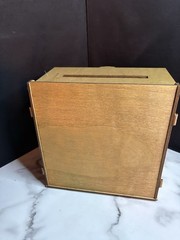 Wedding Or Birthday card Collection box With Hinged Lid & Space For Flowers
