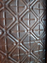 WEDDING Shutter-2 Handmade Reclaimed wood & Antique tin ceiling tile 42″ Barn