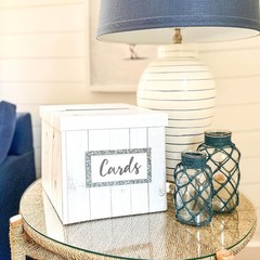 Collapsible Rustic Wood Card Box – Ideal for Wedding Receptions and Showers