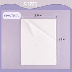 Lineco Unbuffered Acid-Free Interleaving Tissue 8.5″ x11″, 8.5×11, White