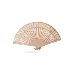 Sepwedd Set of 50pcs Sandalwood Fan Baby Shower Gifts Favors with Gift Bags a…