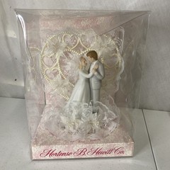 1980s Traditional Classic Wedding Cake Topper by HORTENSE HEWITT UNUSED Marriage