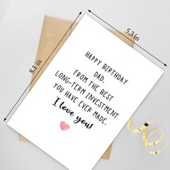 Funny Dad Birthday Card, Happy Birthday Card for Dad, Naughty Birthday Card f…