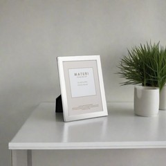 Maturi Silver Plated Photo Frame – Flat Edge Finish 4 x 6-inch (10 x 15cm)