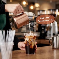 [100 Sets – 16oz] Clear Plastic Cups with Lids and Straws, Disposable 16 OZ
