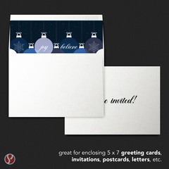 Curious Metallic, Ice Silver, A7 Invitation Envelope, 7 1/4 x 5 1/4, 32w(120gsm)