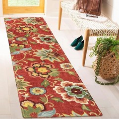 Alfombra De Pasillo De 2 x 8 Pulgadas, Caminos De Pasillo Florales Antideslizant