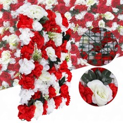 12PCS Silk Flower Wall Panels for Wedding and Event Decoration