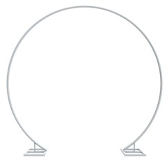 Extra Strong Round White Metal Wedding Arch Circle Backdrop Stand Balloon Arbors