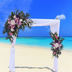 Lavender Purple Wedding Arch Artificial Flowers for Stunning Decor