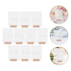 10 Sets Assorted Color Acrylic Table Numbers for Wedding Party and Banquets
