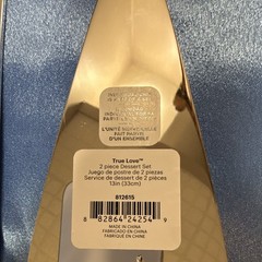 Lenox True Love 2-Piece Stainless Steel Cake Knife & Server Set 13in 812615