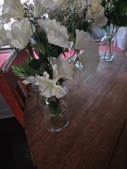 Variety of white Silk Flowers