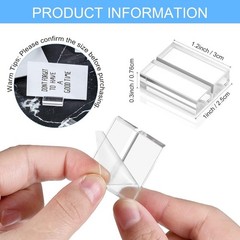 Clear Acrylic Place Card Stands – Stable & Stylish 1.2 Inch Holders, 25 Pieces