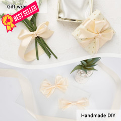 FYXHHOT 135 Yards Ribbon,1-1/2 Inch Ivory White Satin 1.5 inches,