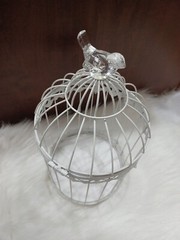 Bird Cage Wishing Well Alternative For Wedding Money Gift Round Metal Birdcage