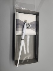 Studio His & Hers White Wedding Guest Pen