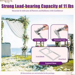 6x3M Background Arch Stage Decoration Party Wedding Supplies Metal Frame