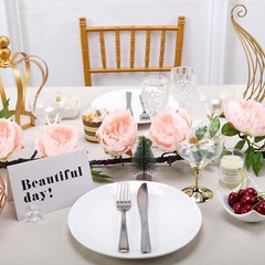 BLUSH 6 ft long Silk Peony Flowers Garland with Leaves Bendable Wire Vines Sale