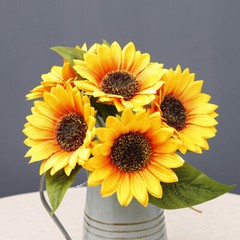 1 Bunch Wedding Bridal Bouquet Simulation Sunflower Bouquet Wedding Decoration