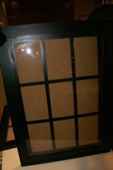 METAL Black Photo Frame 21.5″ X 15 3/4″ Holds 9 PHOTOS 5.5″ X 3.5″ EACH